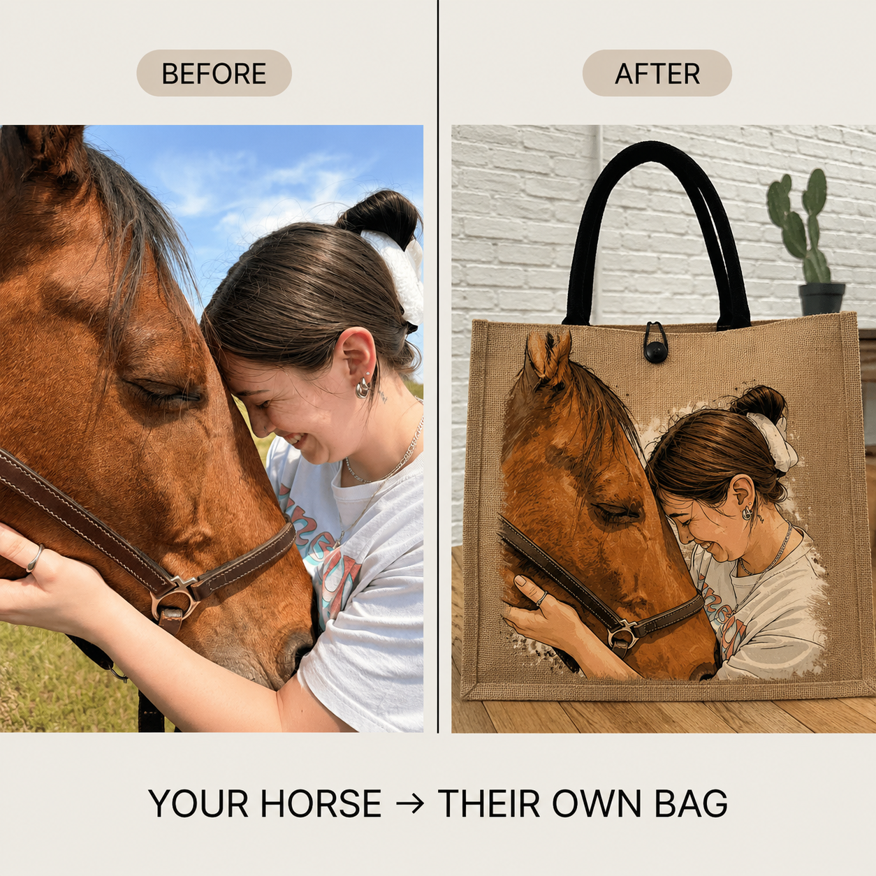 Handmade Custom Tote Bag